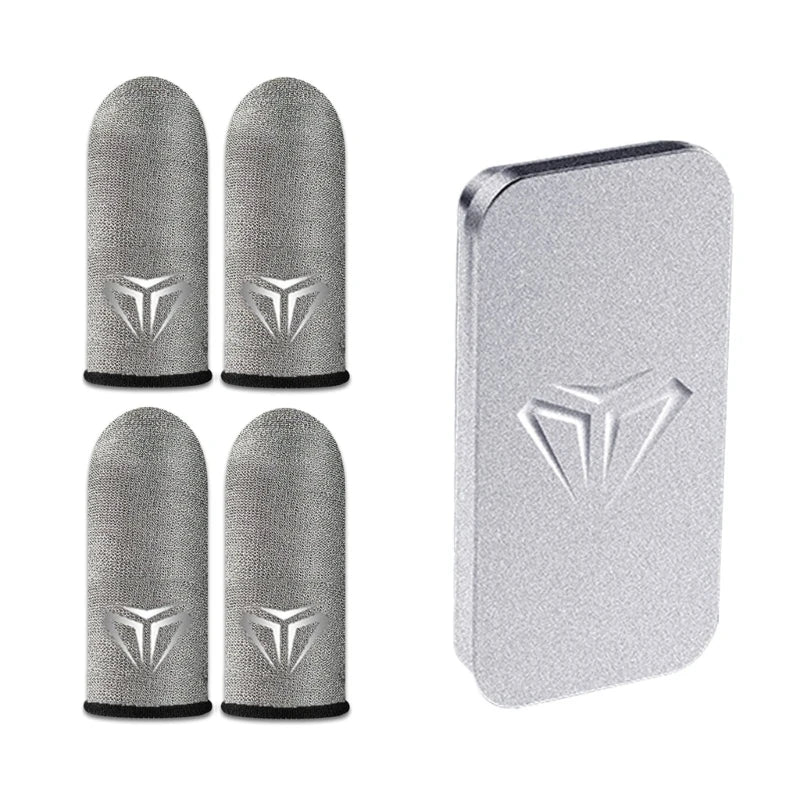 1 Pair Gamer Sleeve Sweatproof Dedales Gamer Finger Cover Touch Screen Fingertips Sleeve For PUBG Mobile Games Game Accessories