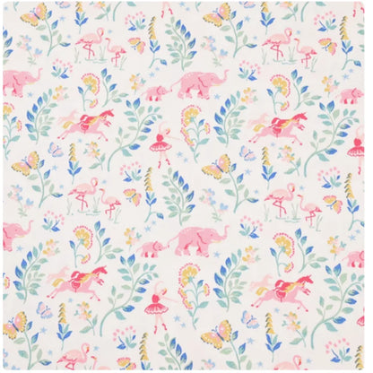 100% Cotton Canvas Fabric with Rose Flower Cartoon Print, Handmade DIY Bag, Pillow Back Cushion, Table Cloth Telas, CR-1879