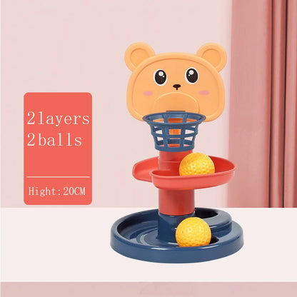 Montessori Toys Ball Drop Toy for Toddler 1 2 3 Ages Stacking Tower Toy Baby Development Game Educational Activity Birthday Gift