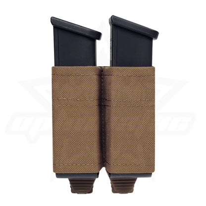 OPHIDIAN MOLLE Mag Pouch FAST 9MM Double Mag Bag Hunting CS Games Air soft Holder With Nylon Support Clip