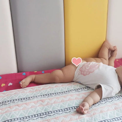 3D Soft Bag Back Wall Mat Anti-collision Waterproof Wall Sticker Wallpaper Self-adhesive Rectangular Wall Decoration Bathroom