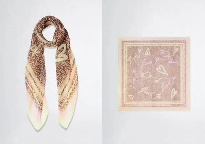 2025 Spring and autumn new women's fashion classic large square scarf warm sun protection scarf shawl