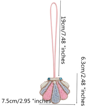 3D Handmade Rhinestone Beaded Coconut tree, butterfly hanging rope Patches Crystal Bag lanyard Patch beading Applique Patch