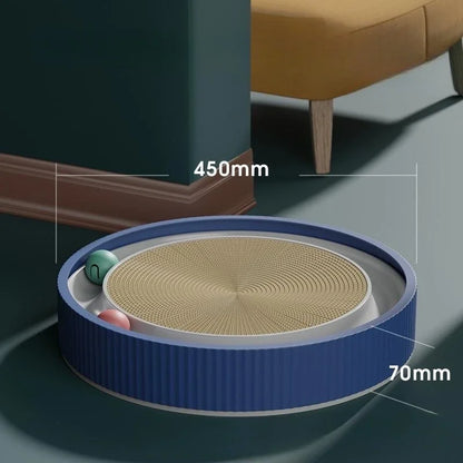 Round Cat Scratching Board Anti Cat Scratcher with Ball Pet Cat Toys Funny Sharpen Nails Scraper Can Replace Nest For Cats