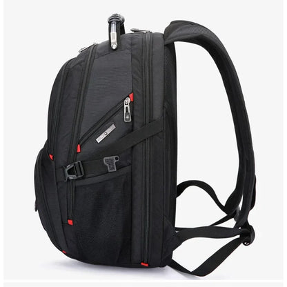 Swiss Multifunctional Durable 17 Inch Laptop Backpack Travel Bag College Bookbag with USB Charging Port Water Resistant