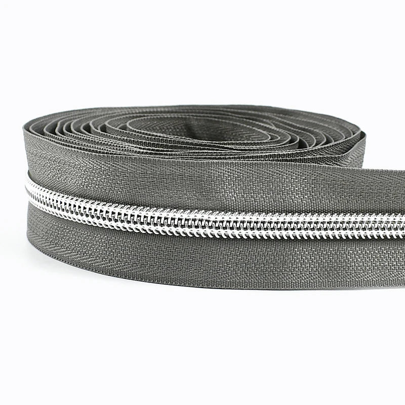 5# Nylon Zippers for Sewing Bags Plastic Coil Bag Zipper Tapes By The Meter Purse Garment Zips Repair DIY Clothing  Accessories