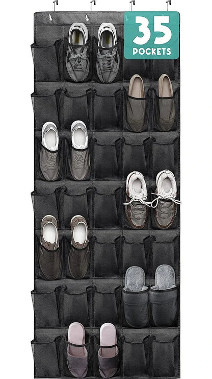 1Pcs Storage Hanging Organizers Foldable Storage Bag Shoes Organizer Toys 35 Large Mesh Bags Clothing Wardrobe Home Organization