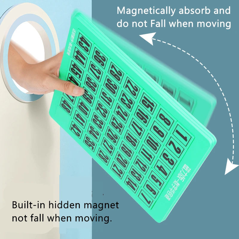 Intelligence Improvement Training Digital Huarong Road, Magnetic Children's Educational Magnetic Puzzle Thinking Training Toys