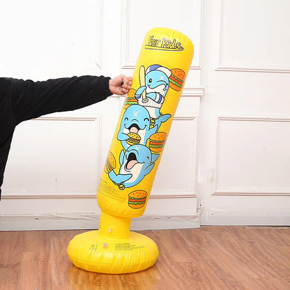 Inflatable Tumbler Punching Bag for Kids, Outdoor Toys Games, Home Gym Fitness, Boxing Fight Training, Stress Relief Toy
