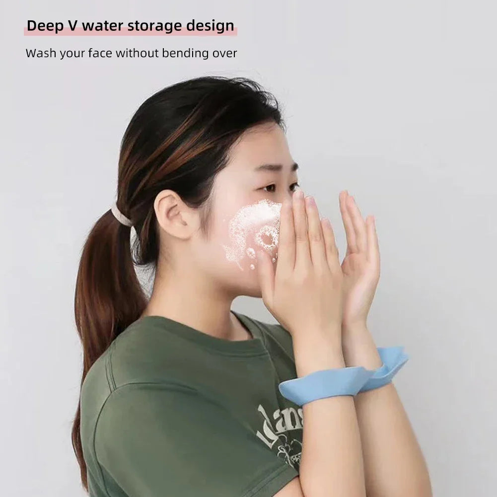 Washable Face Wash Wristbands Silicone Spilling Down Your Arms Wrist Strap Wet Sleeves For Washing Keep Clean Dry While