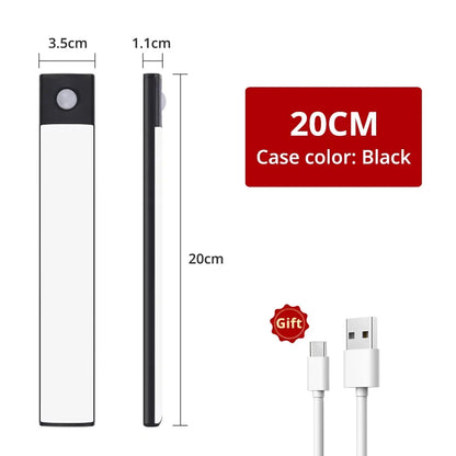 Sensor Wireless 3color in One Lamp Night Light Motion USB Under Cabinet For Bedroom Wardrobe closet cupboard Indoor Lighting