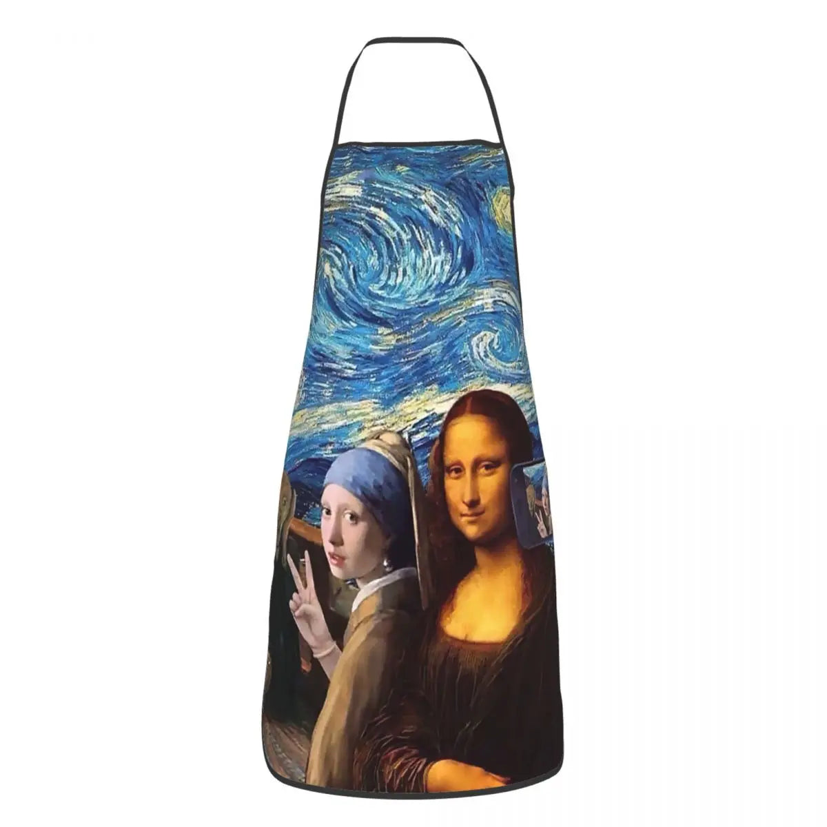 Bib Vincent Van Gogh Starry Night Aprons Men Women Unisex Adult Chef Cooking Kitchen Tablier Cuisine Painting