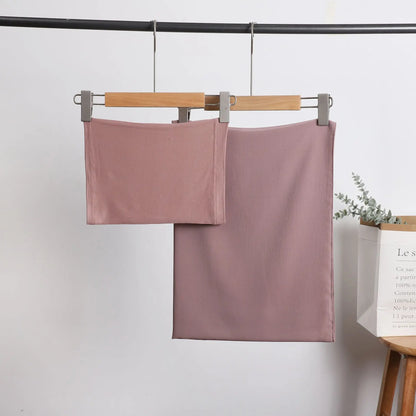 2 Piece Set Chiffon Hijab Matching Undercap Chiffon Scarf with Matching Underscarf Shawls Scarves Head Scarf Headwraps for Women