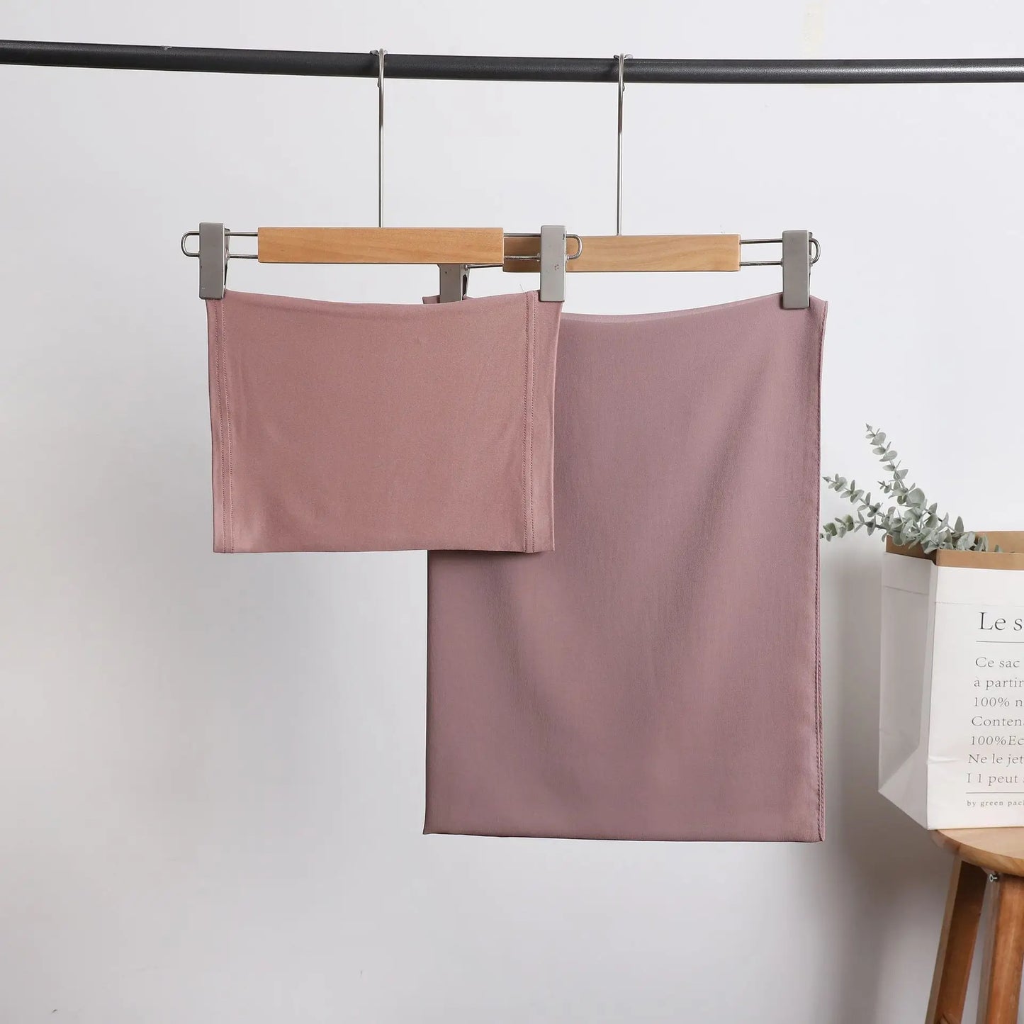 2 Piece Set Chiffon Hijab Matching Undercap Chiffon Scarf with Matching Underscarf Shawls Scarves Head Scarf Headwraps for Women