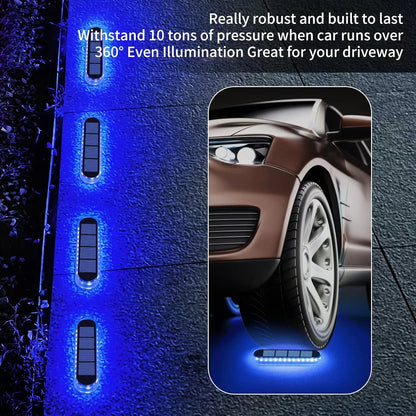 Solar Deck Light Outdoor Solar Lighting Stair Lamp Waterproof IP68 30 LEDs For Railing Fence Yard Lamp Exterior Decorative