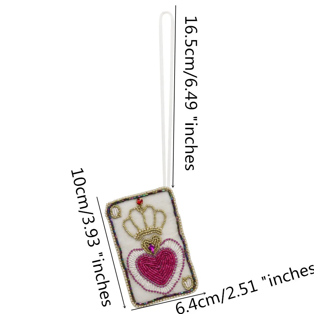 3D Handmade Rhinestone Beaded Coconut tree, butterfly hanging rope Patches Crystal Bag lanyard Patch beading Applique Patch