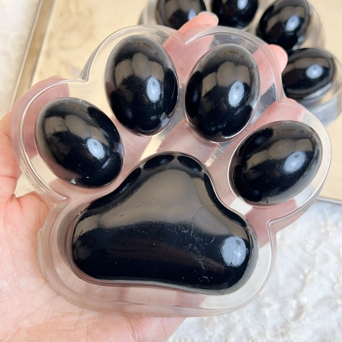 Transparent Large Squish Cat Foot Antistress Taba Big Cat Paw Anti-Stress Relief Toys for Kid Girl Fidget Soft Pinch Sensory Toy