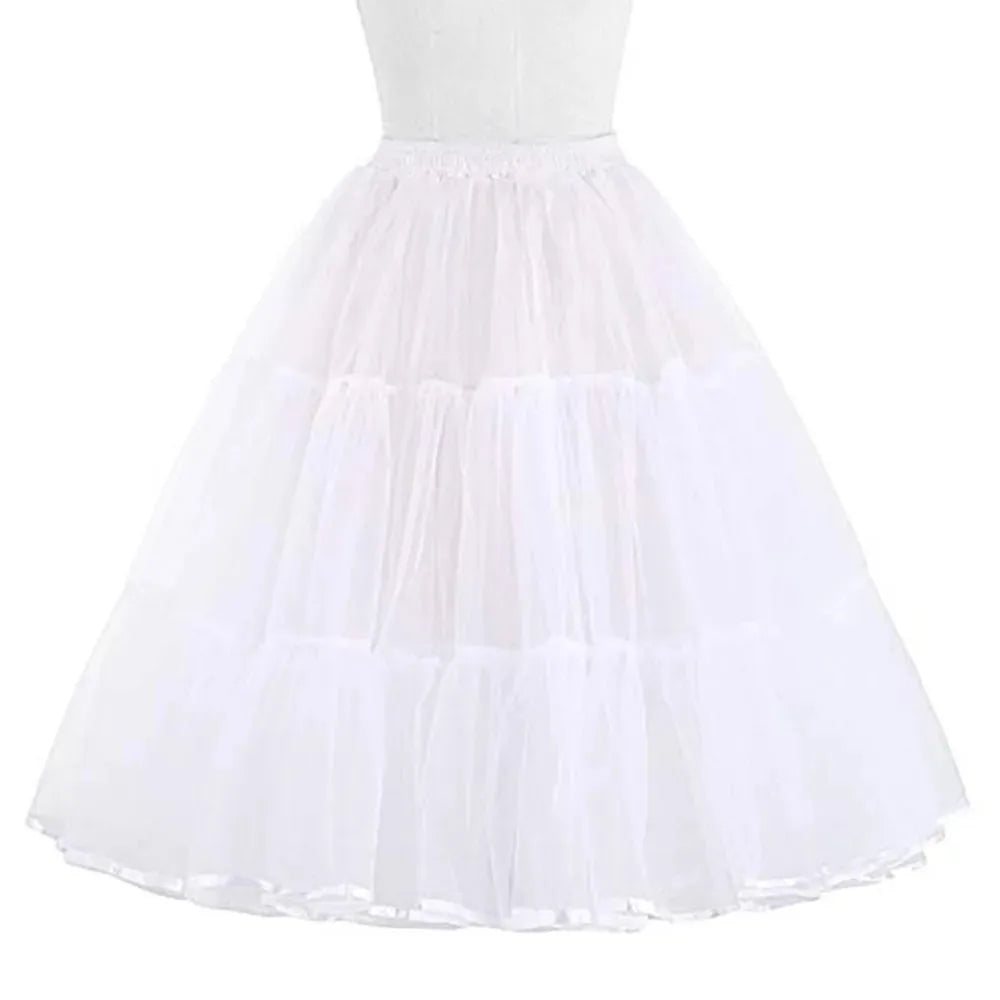 Women Long Tutu Skirt Tulle Crinoline Vintage Petticoat Wedding Dress Underskirt Rockabilly Tutu Fluffy Adult Organza Petticoats