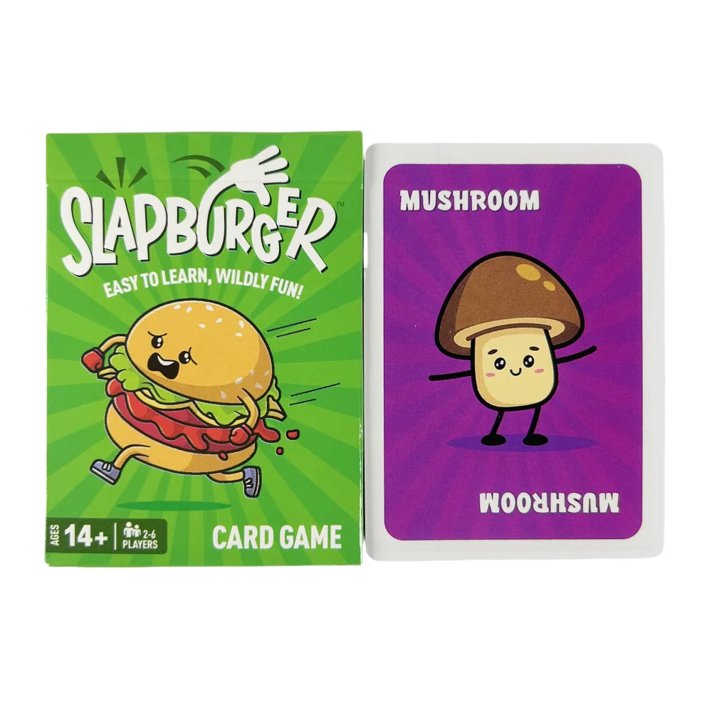 Slapburger Card Game Fun Family Games for Game Night Playing Card Games Families Party Gifts 2-6 Players