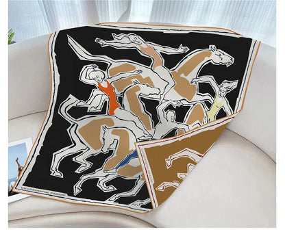 Reversible Twill Silk Scarf 90cm Square Scarves Hand-rolled Edges Bandanas Tops Shawls Bag Belt Neck Decoration Christmas Gifts