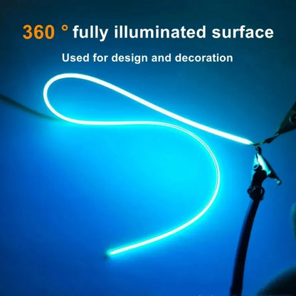 10pcs LED Same End Filament Flexible Ultra Slim 3V Spiral Bulb Retro Edison Bulb Lamp Parts COB Diode Lighting Strip Decoration