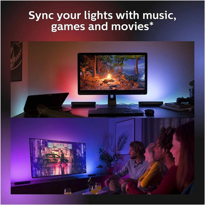 Smart Led Strip Lights With Remote Control Music Rgb Desk Lamp With Remote Light Night Home Decor Living Room For Gaming TV