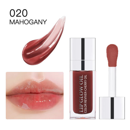 Waterproof  Moisturizing Lip Oil Hydrating Lasting Sexy Glossy Lip Gloss Transparent Plumping Liquid Lipstick Lip Care Makeup