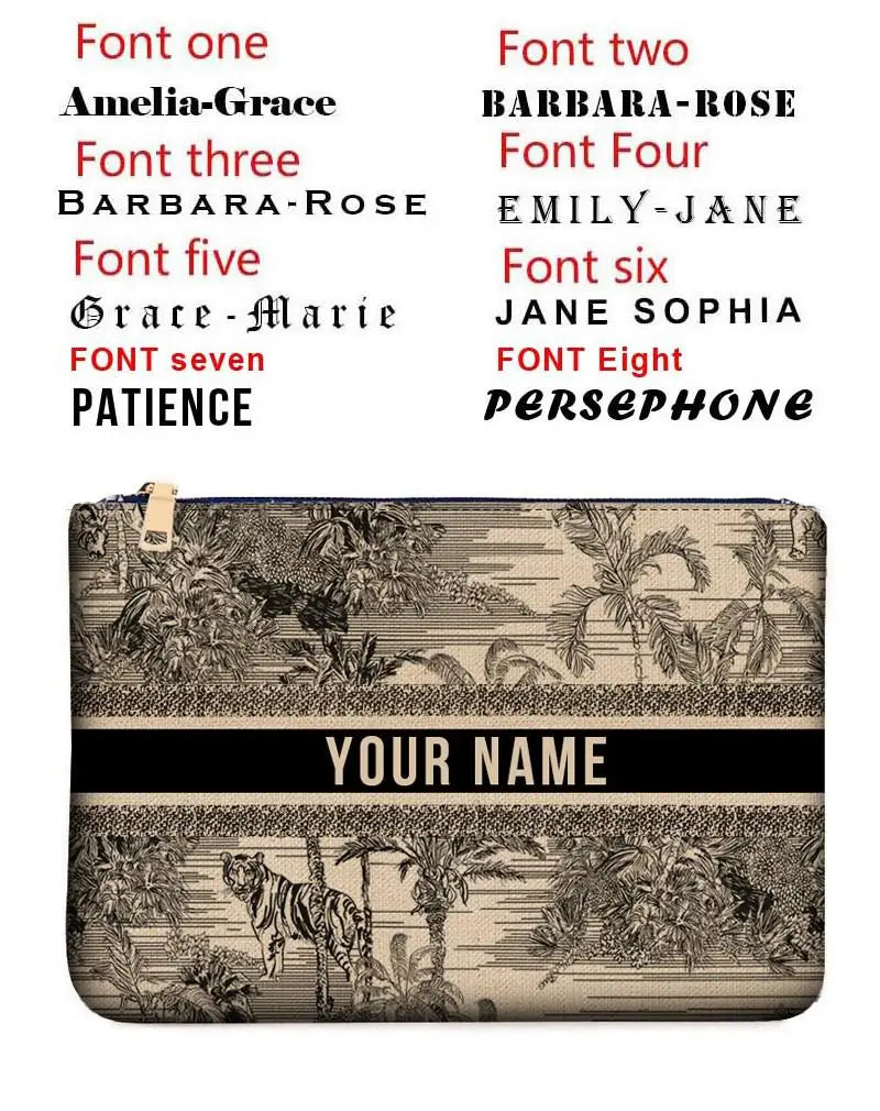 Wallets for Women Personality Animal Flower Printing Linen Clutch Popular  Purse Ladies Beach Bag Party Designer Bags Luxury