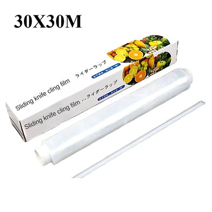 Slider Cling Film Food Grade Slider Convenient Cutting Large Roll Kitchen Household Cutting Box Economical and Practical Set
