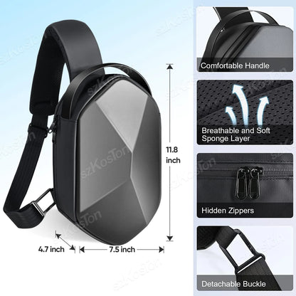 VR Carrying Case for Meta Quest 3 Elite Strap Crossbody Sling Backpack Travel Storage Bag for Oculus Quest 2 Pico 4 Accessories