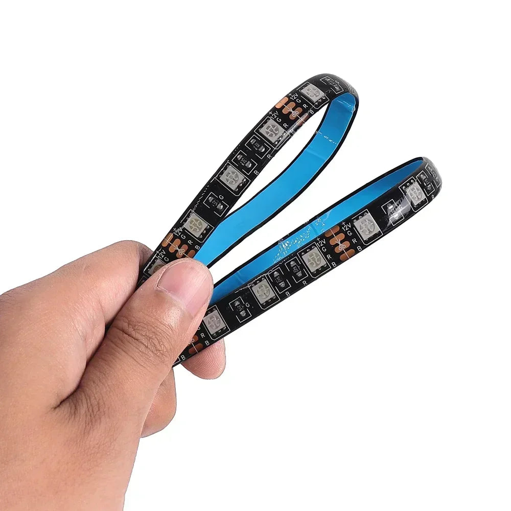 Waterproof LED Light Strip for Kugoo M4/M4 Pro Electric Scooter Flashlight Bar Lamp Night Safety Warning Light Strip Accessories