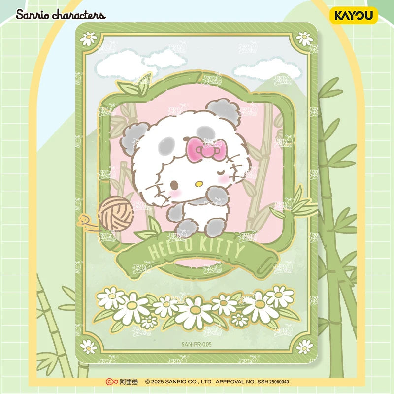 KAYOU Genuine Sanrio Card Flower Fragrance Story Mengmeng Collection Pack Sanrio Family Collectible Cards Toys Gifts