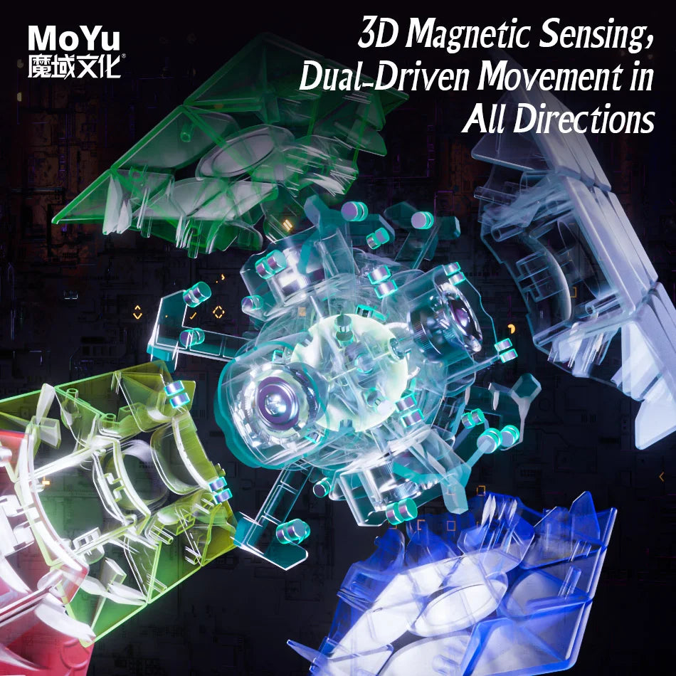 [JudyCube] Moyu Weilong WRM V9 Ball-Core UV 3X3 Magnetic Magic Speed Cube Fidget Toys Moyu Weilong V9 Maglev Cubo Magico Puzzle