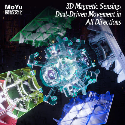 [JudyCube] Moyu Weilong WRM V9 Ball-Core UV 3X3 Magnetic Magic Speed Cube Fidget Toys Moyu Weilong V9 Maglev Cubo Magico Puzzle