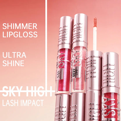 USHAS 12 color glitter mirror hydrating lip gloss pearl color development nourishing moisturizing lip glaze