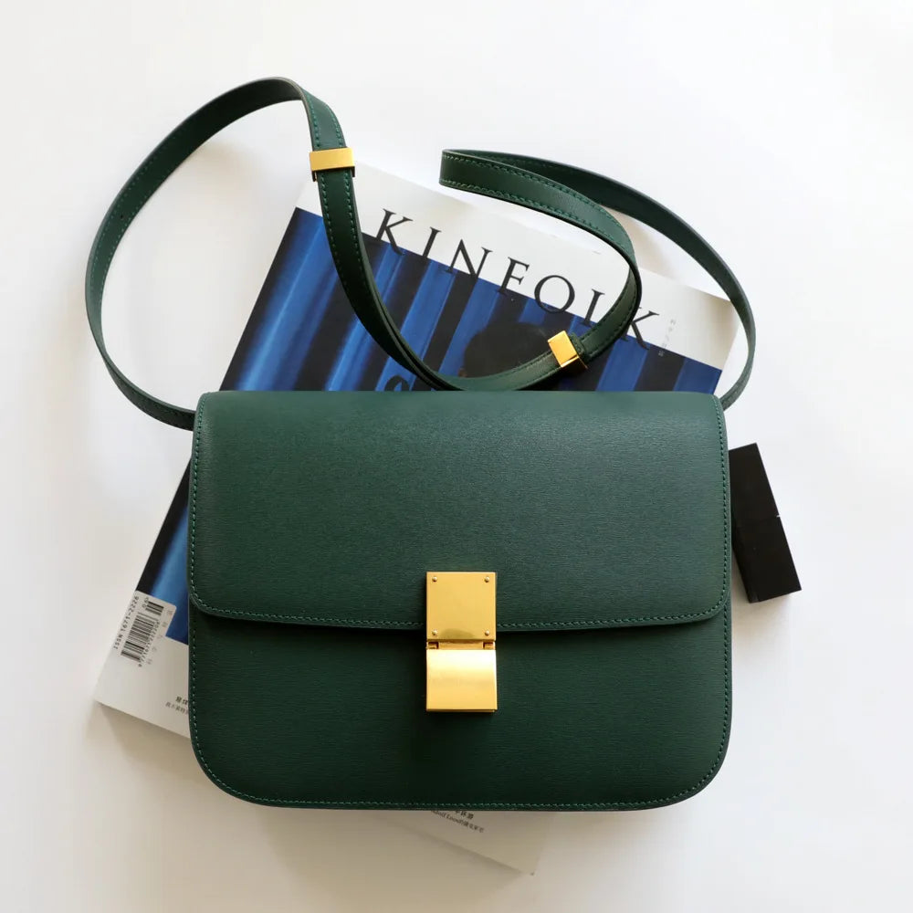 UBELLIN Large Women Handbag Bag Single Flap Lock Fashion Interior Compartment Solid Luxury Shoulder Bags Handbags 2024