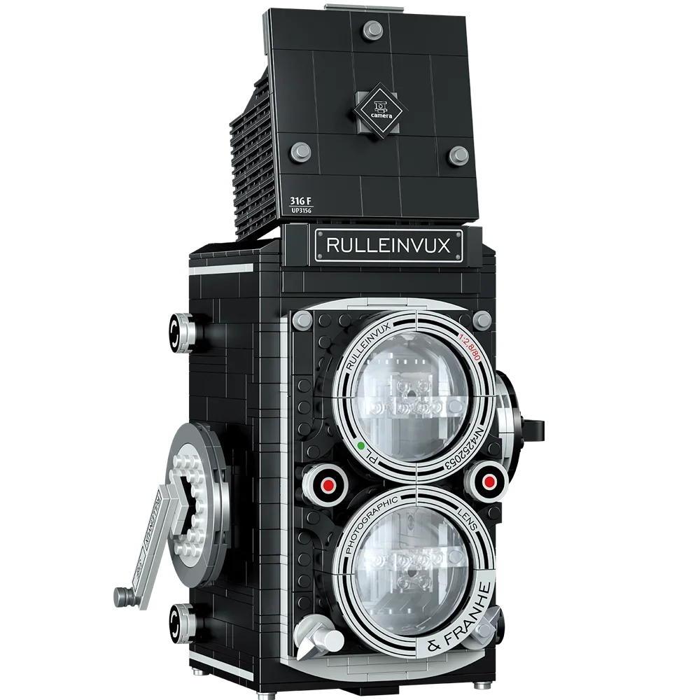 Doubuilt Retro Camera Building Blocks Model 400+pcs Movable Camera Projector Building Blocks Children Toys Furniture Ornaments