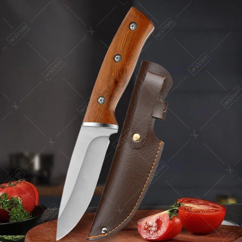 WXCOO Kitchen Knife Handmade Forged Boning Knife Stainless Steel Chef's Knife for Cooking Fruit Knife Meat Cleaver Butcher Knife