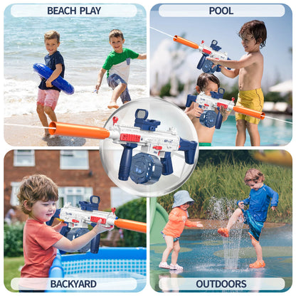 Water Gun Electric Toy High Pressure Full Auto Pool Games Beach Pistol Shooting toy Summer Outdoor Adults Boys Girls Water gun