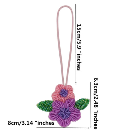 3D Handmade Rhinestone Beaded Coconut tree, butterfly hanging rope Patches Crystal Bag lanyard Patch beading Applique Patch