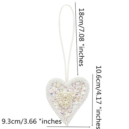 3D Handmade Rhinestone Beaded Coconut tree, butterfly hanging rope Patches Crystal Bag lanyard Patch beading Applique Patch