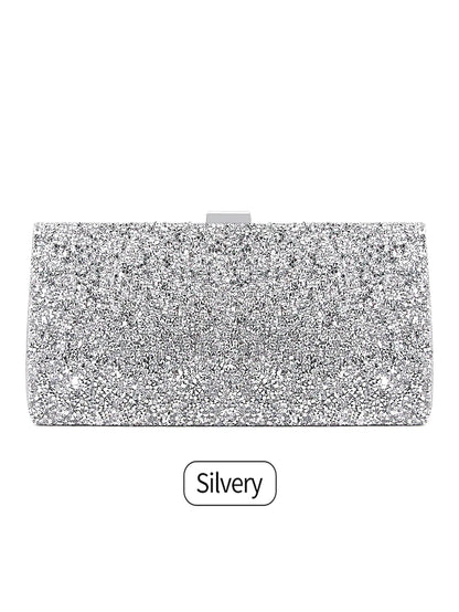 Sparkling, Elegant, Exquisite Dinner Party Handbag Water Diamond Handbag Crossbody Bag, Women's Wedding Party Bag Dinner Bag