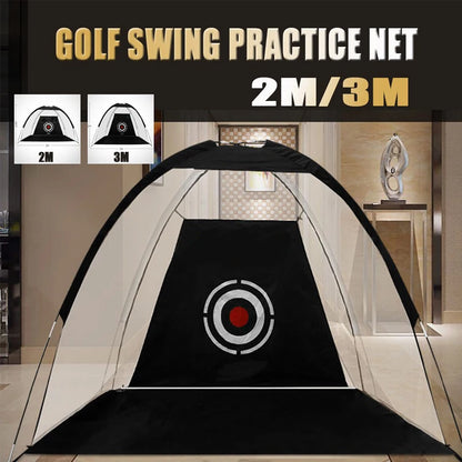 3M Men Standing Bag Hitting Target Tent Driving Swing Tent Golf Hole No Magnetic Golf Ball Practice Training Hit Net Cage XA147A