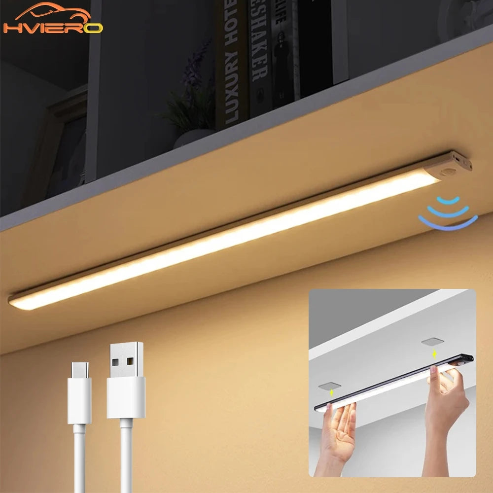 Sensor Wireless 3color in One Lamp Night Light Motion USB Under Cabinet For Bedroom Wardrobe closet cupboard Indoor Lighting