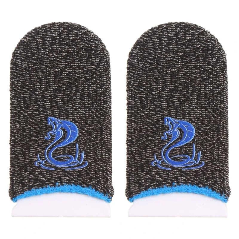 1 Pair Gamer Sleeve Sweatproof Dedales Gamer Finger Cover Touch Screen Fingertips Sleeve For PUBG Mobile Games Game Accessories