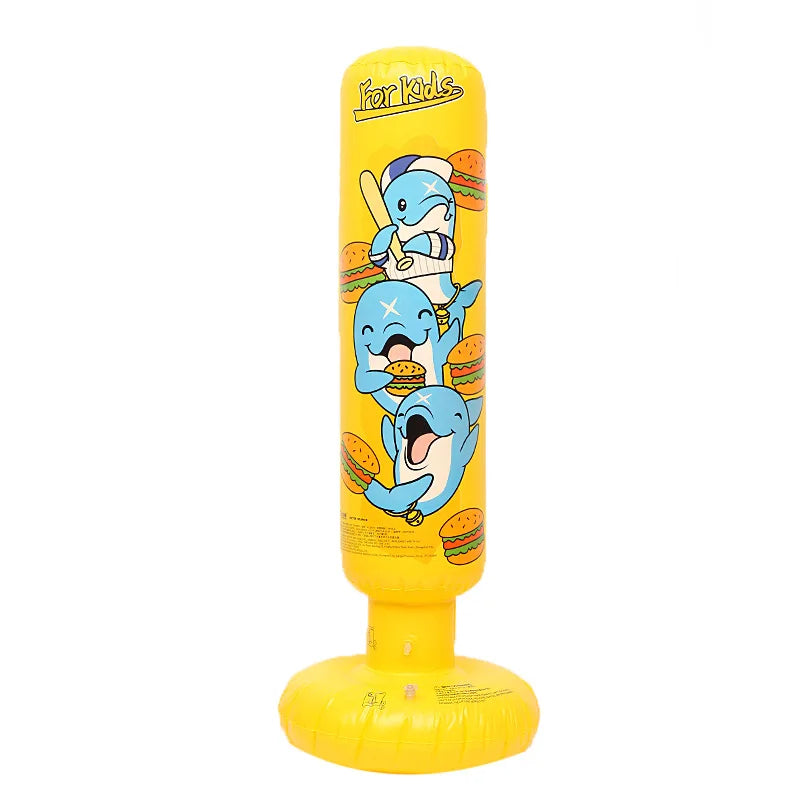 Inflatable Tumbler Punching Bag for Kids, Outdoor Toys Games, Home Gym Fitness, Boxing Fight Training, Stress Relief Toy