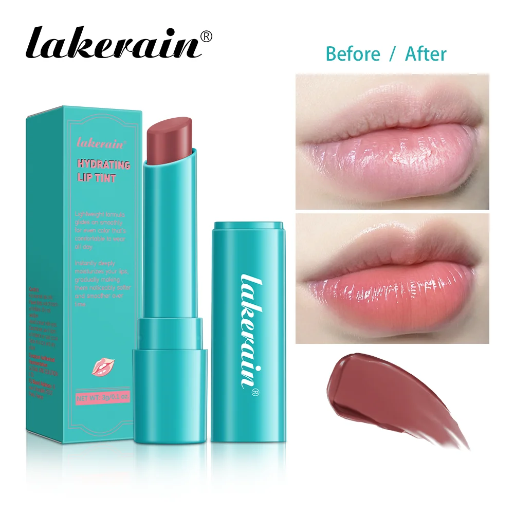 Solid Lip Tint Cute Hydrating Mirror Red Brown Jelly Lipstick Clear Moisturizing Lips Tint Nature Nude Korea Lip Makeup Cosmetic
