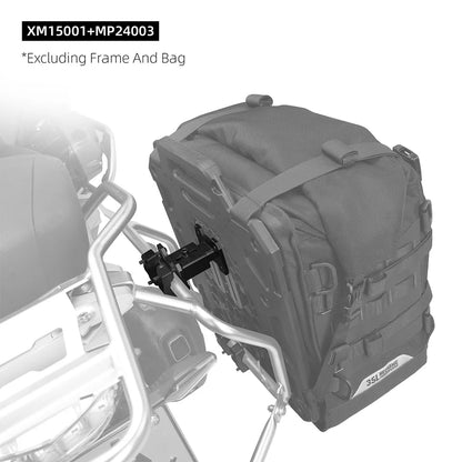 Rhinowalk Motorcycle Side Bag Accessories For MJX2004 Installing Fit Motor Irregularly Curved Bracket Avoiding Touch Exhaust