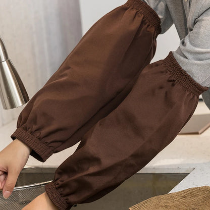 Waterproof Canvas Oversleeve Customized Logo Armbands for Work Solid Color Handcuffs Kitchen Washing Cleaning Sleeve Cover