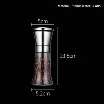 Stainless Steel Salt and Pepper Grinders Spice Jar Containers Bottle Pepper Salt Shakers for Kitchen Cooking Utensils & Gadgets